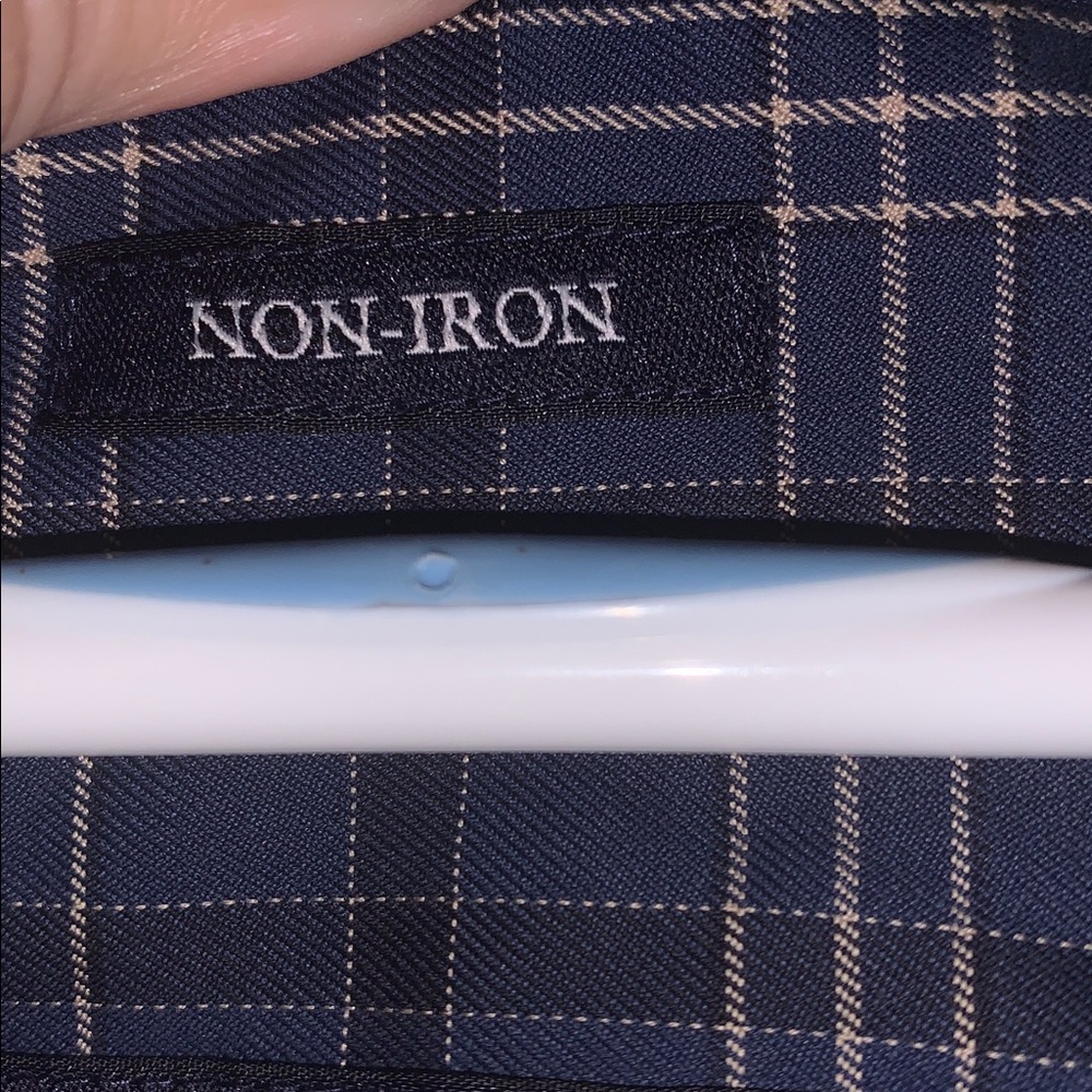 Hathaway Blue Plaid Button-Down Shirt xxl - Picture 11 of 11
